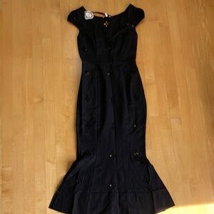 Mirror Palais Maria Dress in Noir - Brand New Unworn with Tag